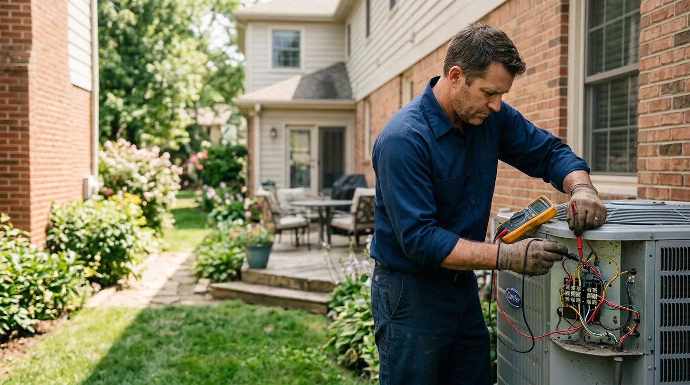 HVAC technician working near Colorado City, CO